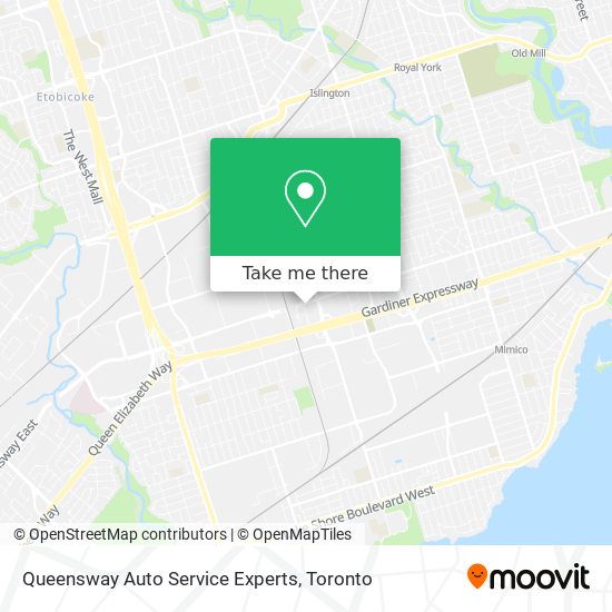 Queensway Auto Service Experts map