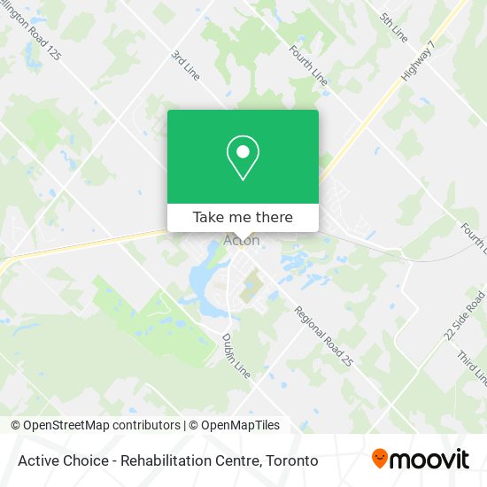 Active Choice - Rehabilitation Centre map