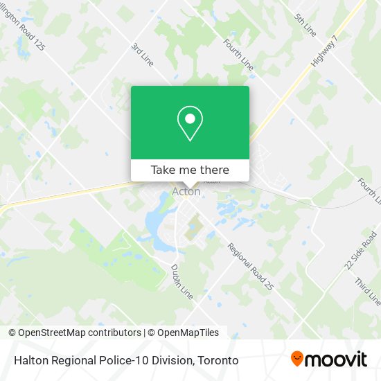 Halton Regional Police-10 Division map