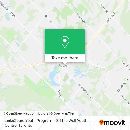 Links2care Youth Program - Off the Wall Youth Centre map