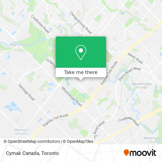 Cymak Canada map