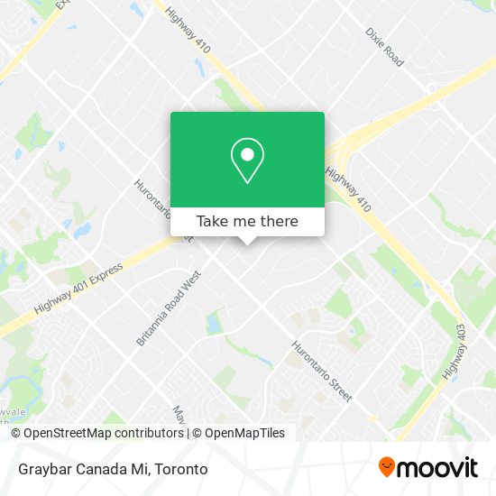 Graybar Canada Mi map