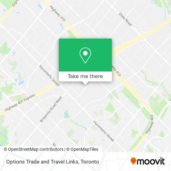 Options Trade and Travel Links map