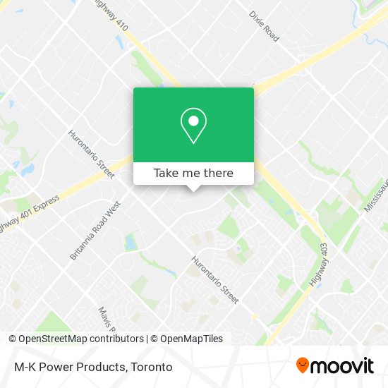 M-K Power Products map