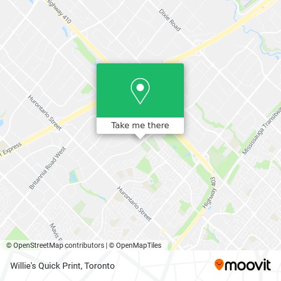 Willie's Quick Print map