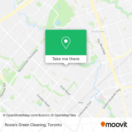 Rosie's Green Cleaning map