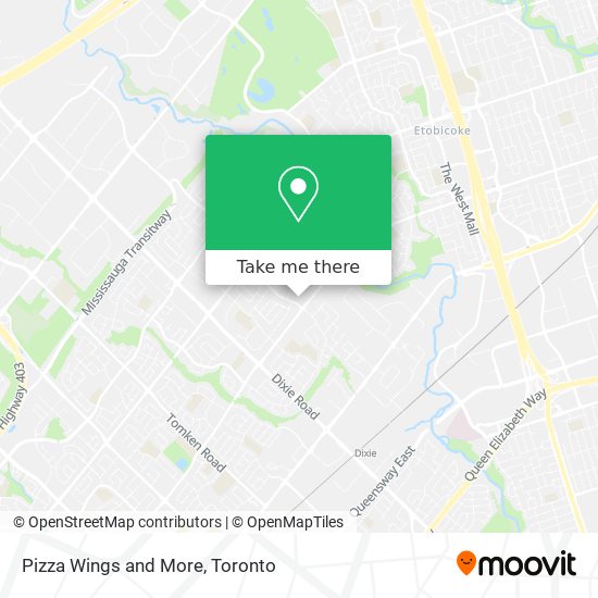 Pizza Wings and More map