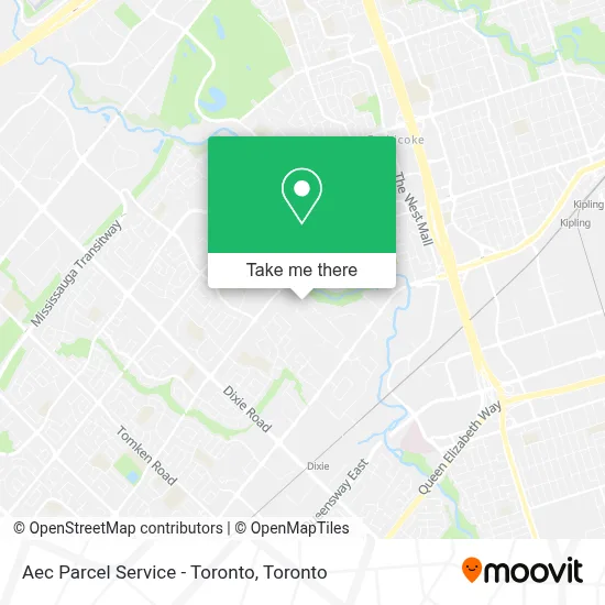 Aec Parcel Service - Toronto map
