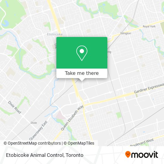 Etobicoke Animal Control map