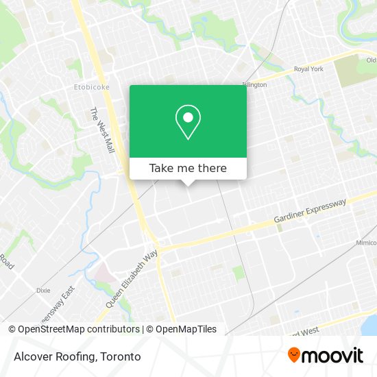Alcover Roofing map