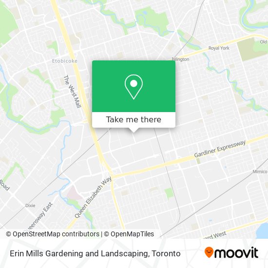 Erin Mills Gardening and Landscaping map