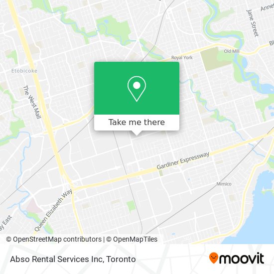 Abso Rental Services Inc map