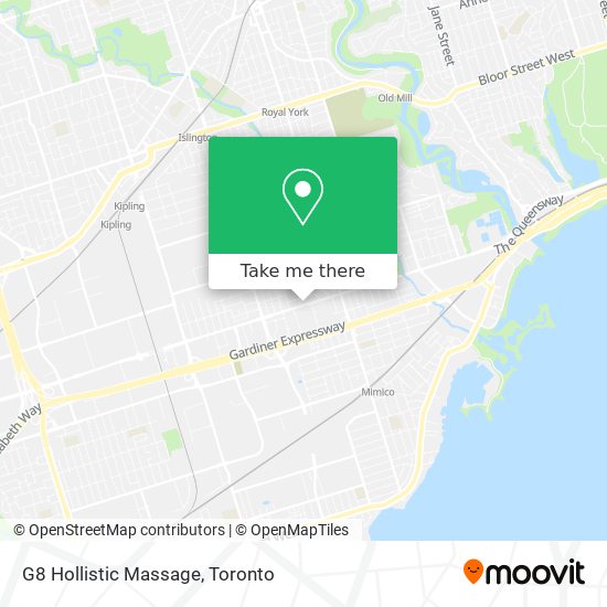 G8 Hollistic Massage map