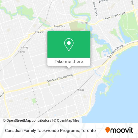 Canadian Family Taekwondo Programs map