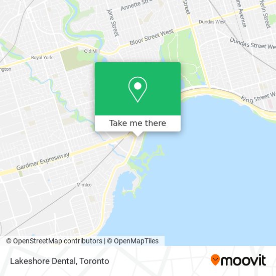 Lakeshore Dental map