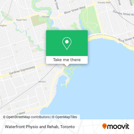 Waterfront Physio and Rehab map