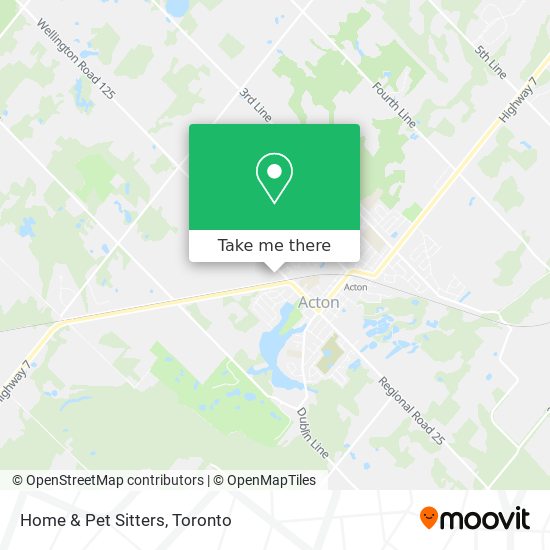 Home & Pet Sitters map