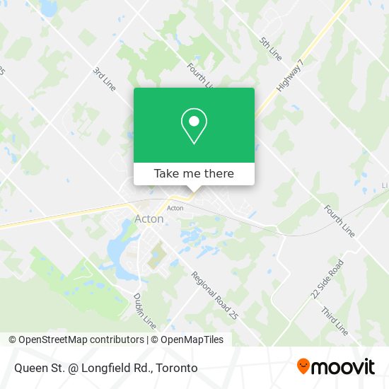 Queen St. @ Longfield Rd. map