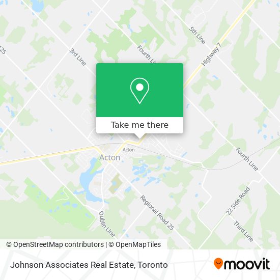 Johnson Associates Real Estate map
