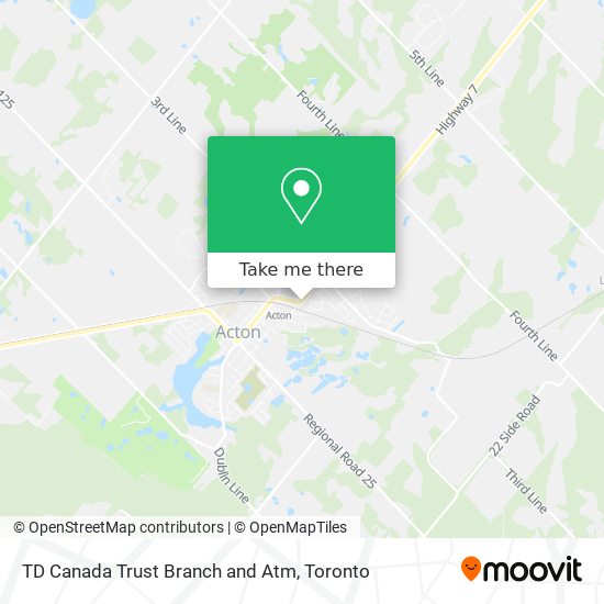 TD Canada Trust Branch and Atm map