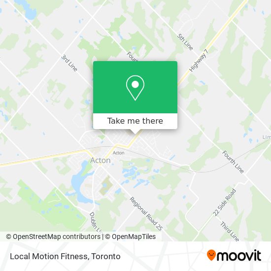 Local Motion Fitness map