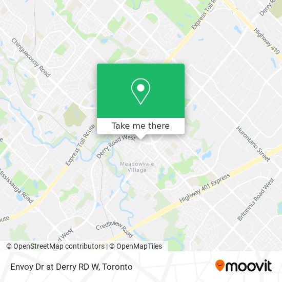 Envoy Dr at Derry RD W map