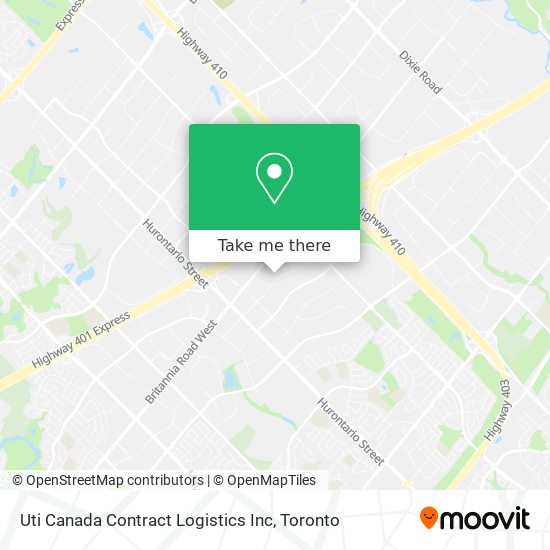 Uti Canada Contract Logistics Inc map