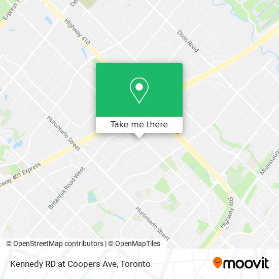 Kennedy RD at Coopers Ave map