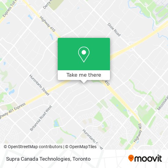 Supra Canada Technologies map