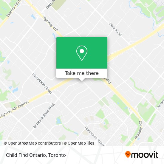 Child Find Ontario map