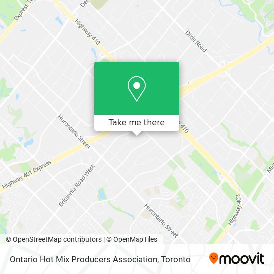 Ontario Hot Mix Producers Association map