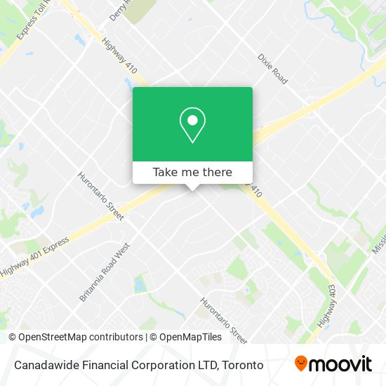 Canadawide Financial Corporation LTD map
