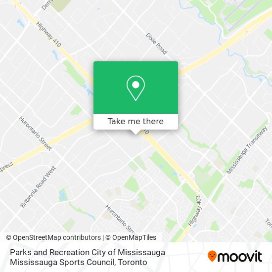 Parks and Recreation City of Mississauga Mississauga Sports Council map
