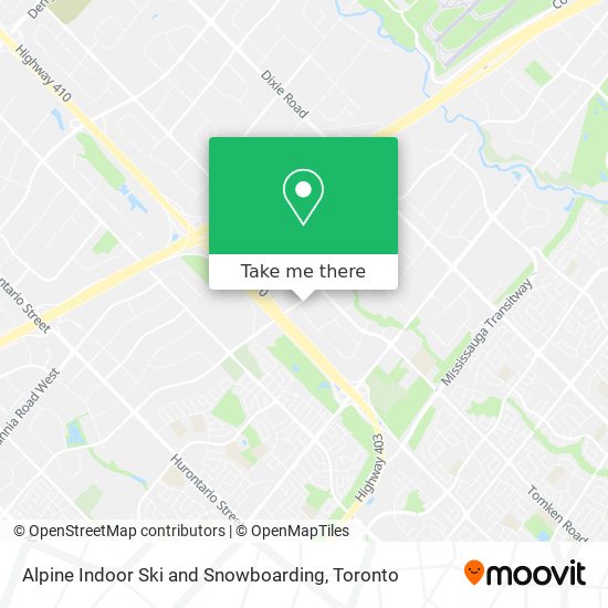 Alpine Indoor Ski and Snowboarding map