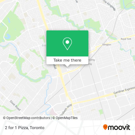 2 for 1 Pizza map