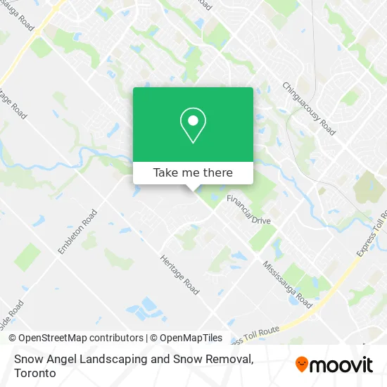 Snow Angel Landscaping and Snow Removal map