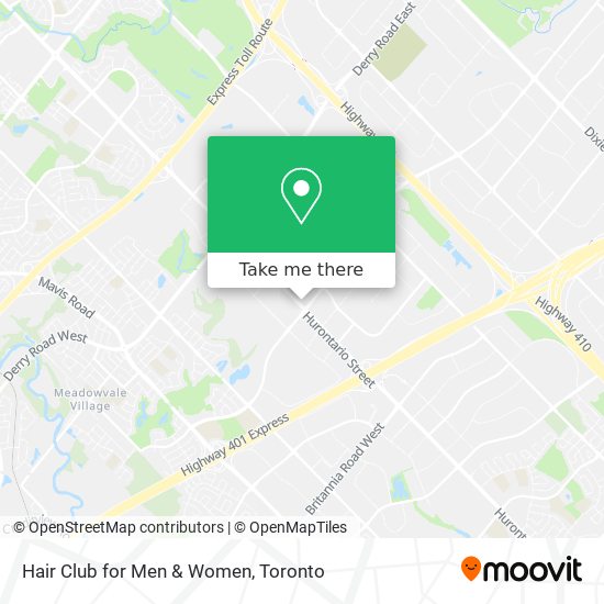 Hair Club for Men & Women map