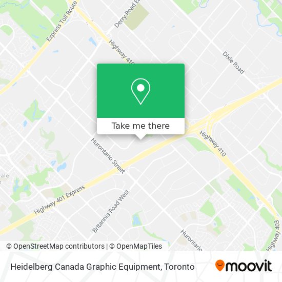 Heidelberg Canada Graphic Equipment map