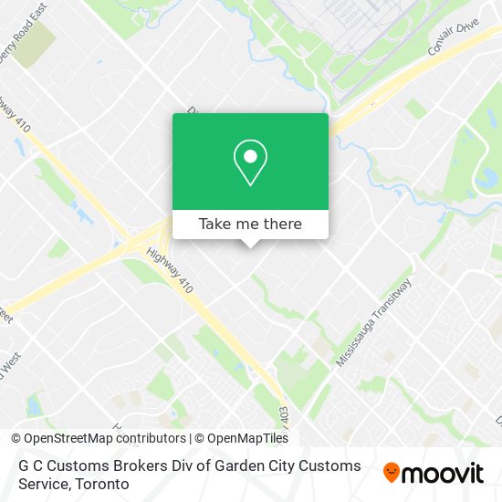 G C Customs Brokers Div of Garden City Customs Service map