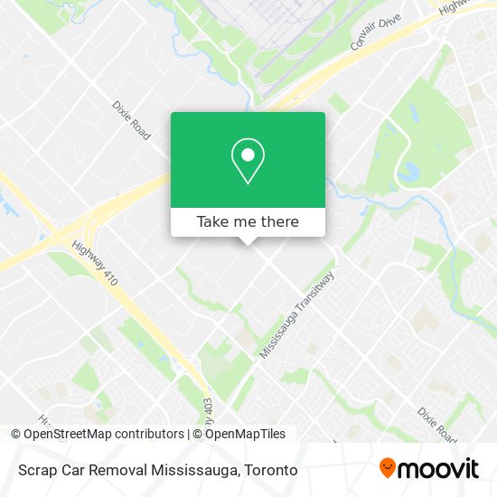 Scrap Car Removal Mississauga map