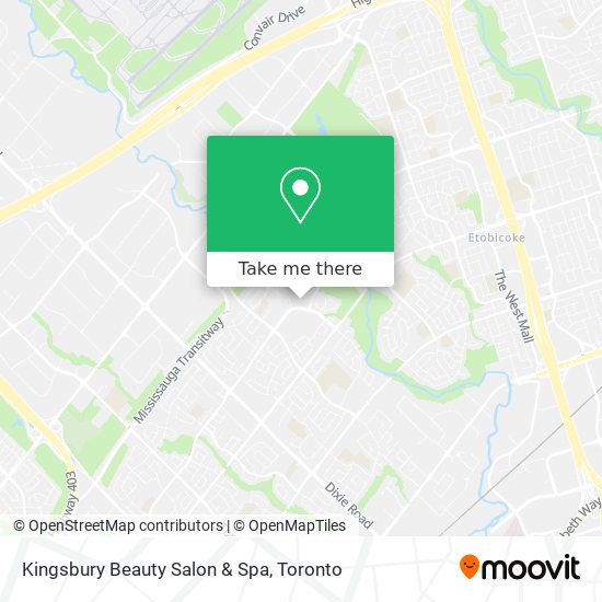 Kingsbury Beauty Salon & Spa map