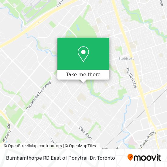 Burnhamthorpe RD East of Ponytrail Dr plan