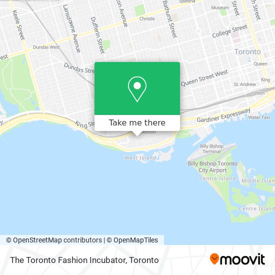 The Toronto Fashion Incubator map