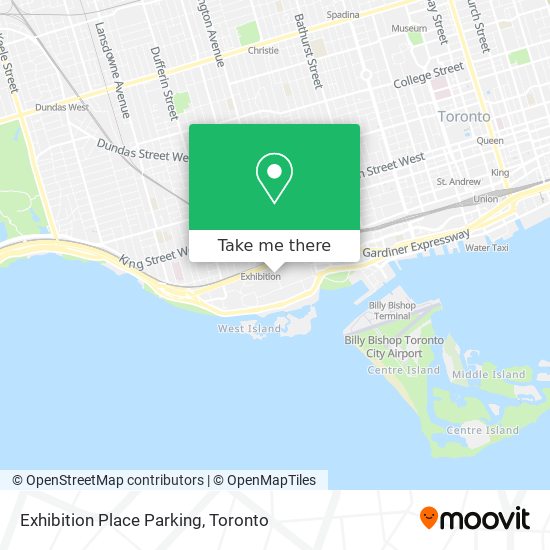 Exhibition Place Parking map