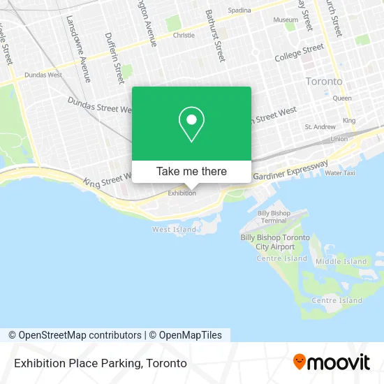 Exhibition Place Parking map