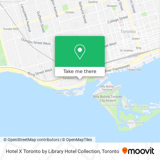 Hotel X Toronto by Library Hotel Collection map