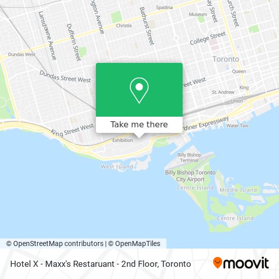 Hotel X - Maxx's Restaruant - 2nd Floor map