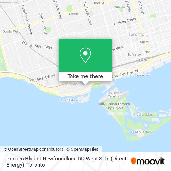 Princes Blvd at Newfoundland RD West Side (Direct Energy) plan