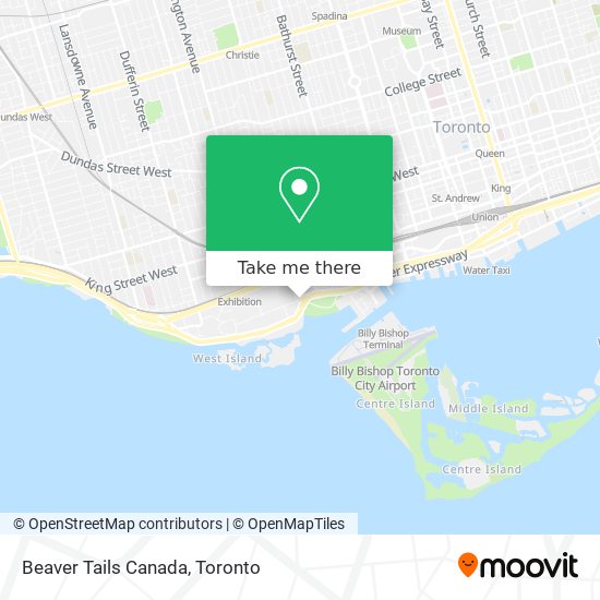 Beaver Tails Canada map