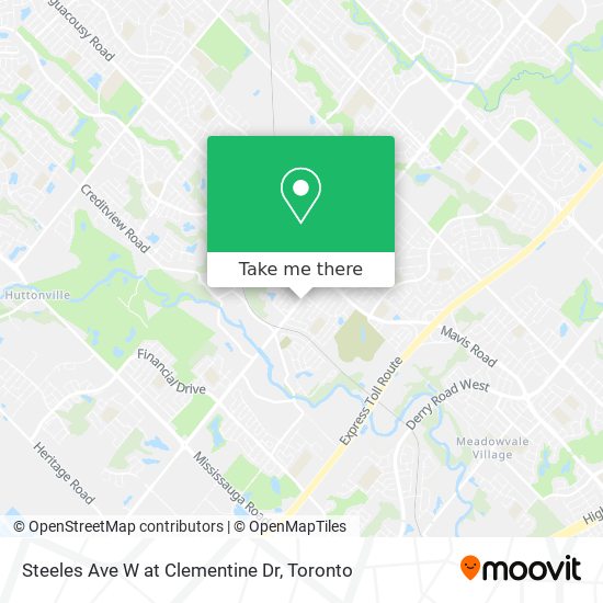 Steeles Ave W at Clementine Dr plan